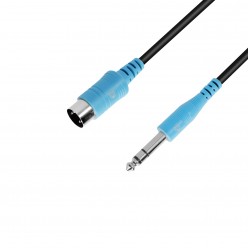 Adam Hall Cables 3 STAR B VMIDI 0300 - Kabel TRS Midi (typ A) 6,3 mm jack TRS do Midi 5-pin, 3 m